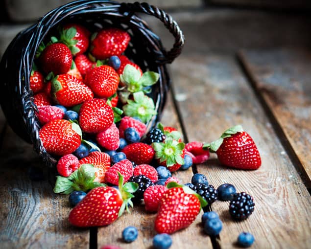 Frutos rojos. Beneficios de la fruta