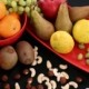 frutas y frutos secos