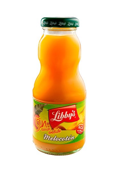 Zumo de melocotón sin azúcar añadido (cristal 250ml)