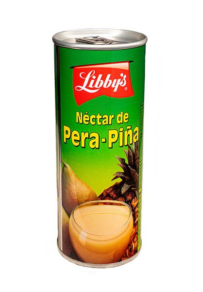 Néctar de pera-piña, lata de 250ml
